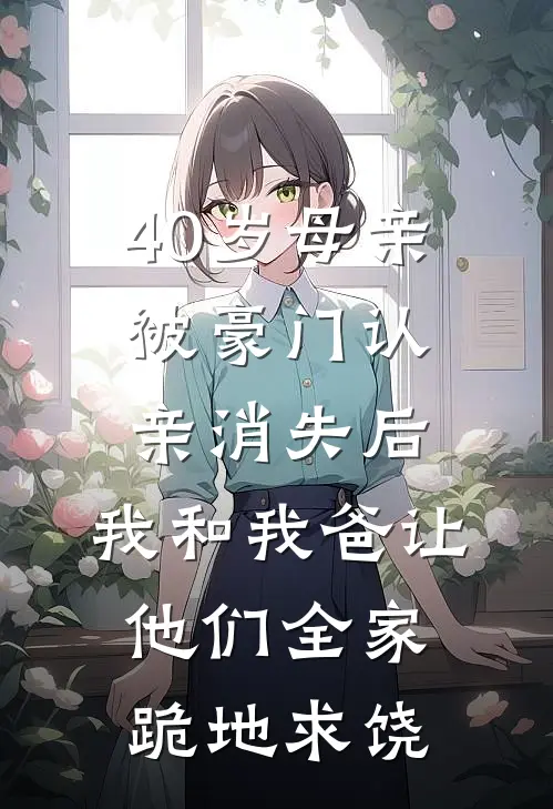 40岁母亲被豪门认亲消失后，我和我爸让他们全家跪地求饶(林月清清清)免费阅读全文_免费完结版小说40岁母亲被豪门认亲消失后，我和我爸让他们全家跪地求饶林月清清清